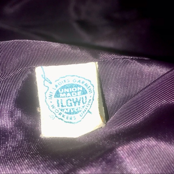 VTG Gloria Sachs Designer Navy Coat Fits Sz 8 - Picture 16 of 16